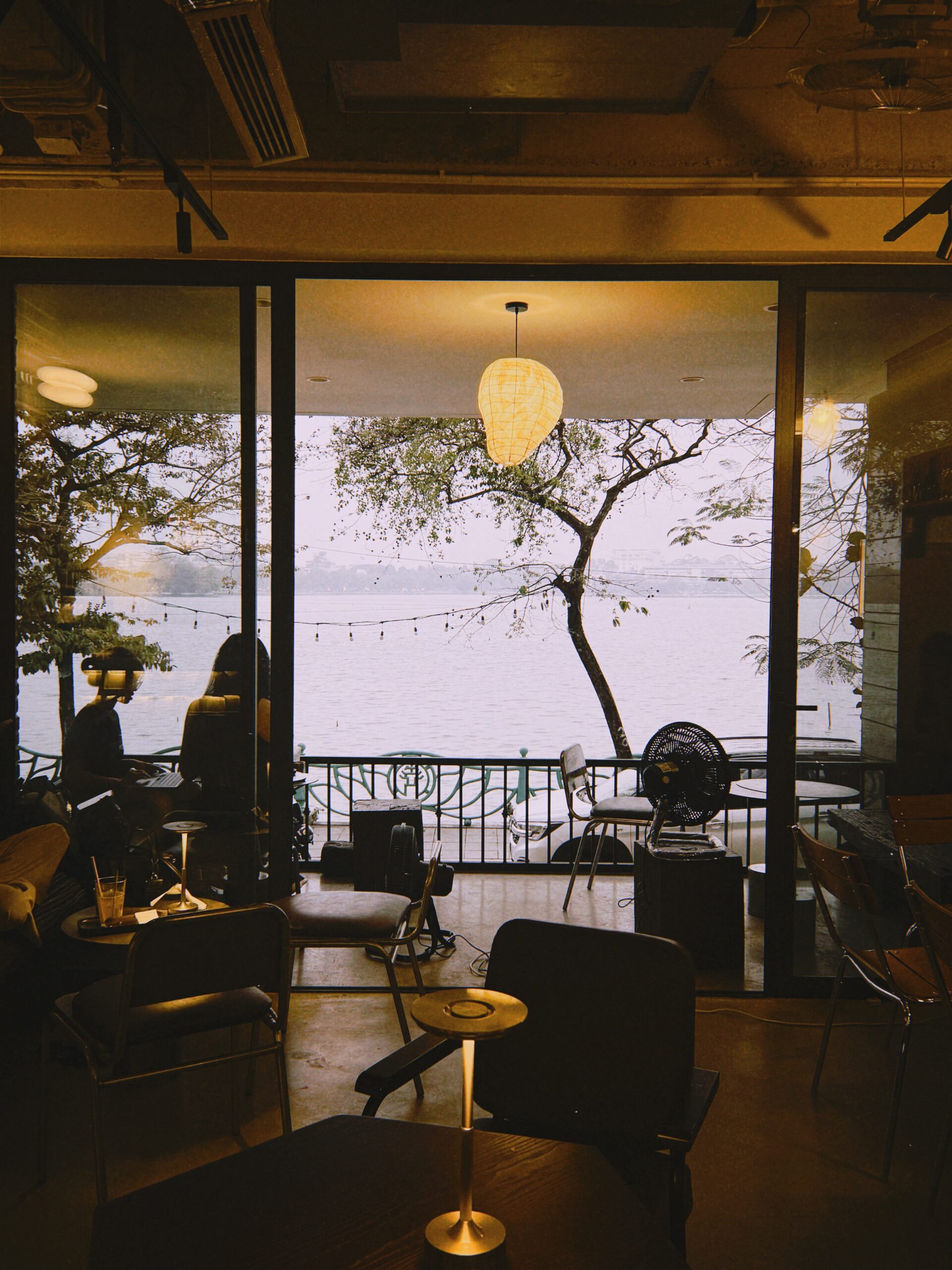 a cafe in Hanoi